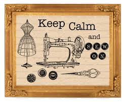 keep calm and sew on
